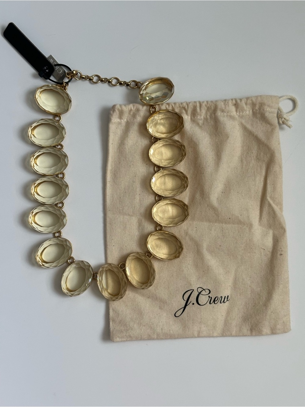 J.Crew Crystal Oversized Gem Necklace - NWT - Picture 3 of 4